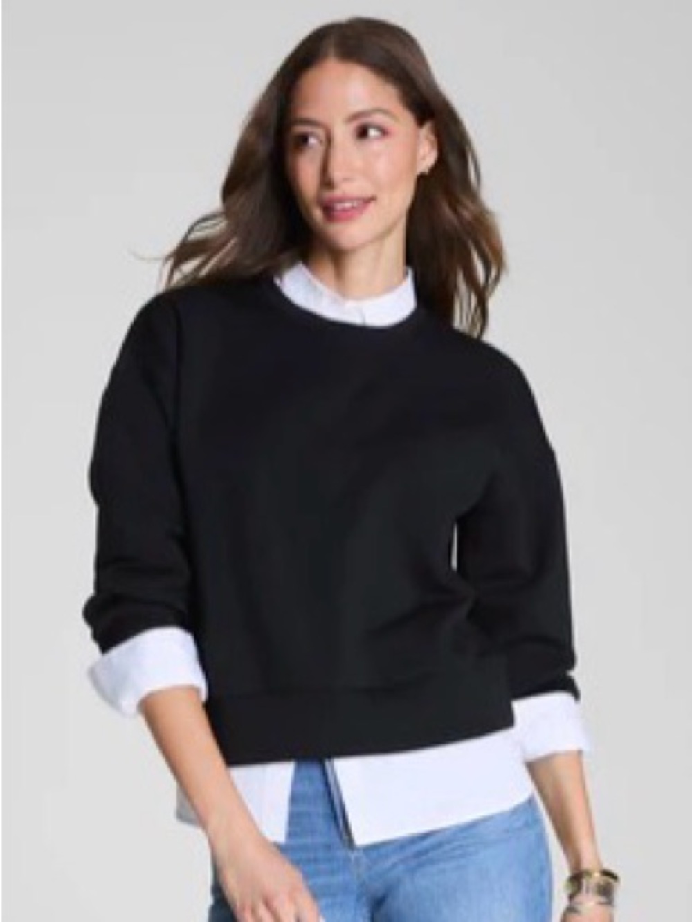 SPANX AirEssentials Very Black Crewneck
